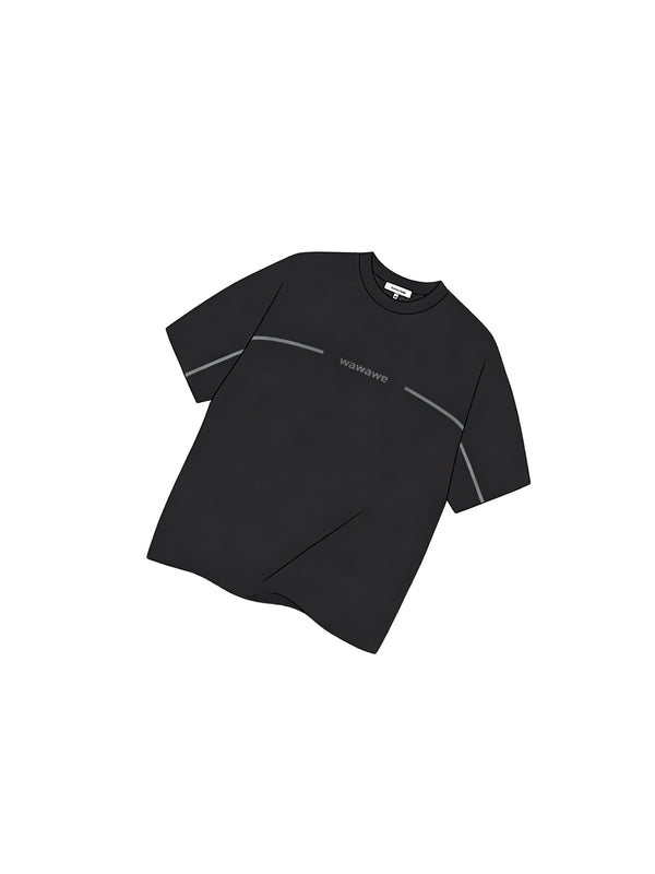 017 Black Basic Tee
