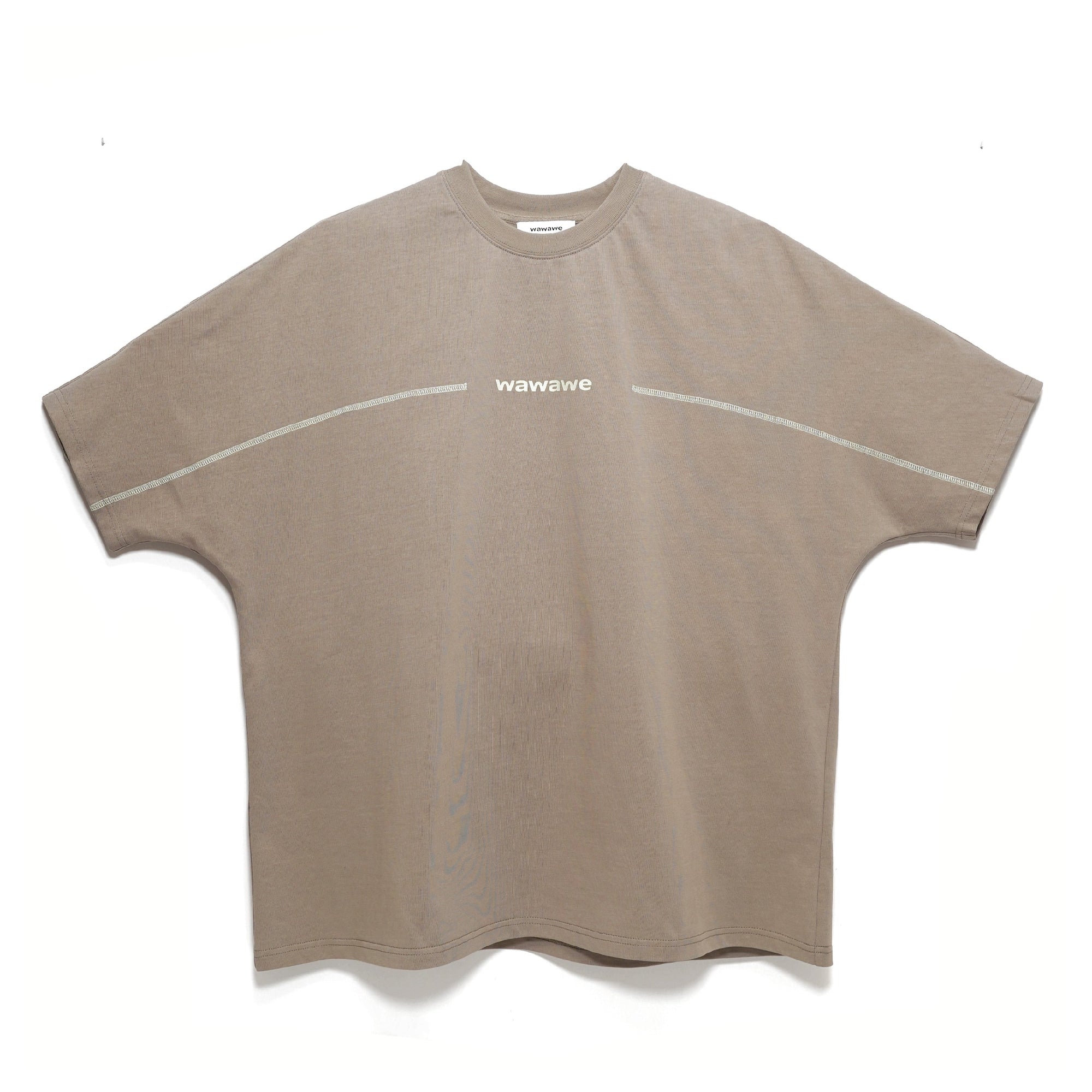 018 Beige Basic Tee