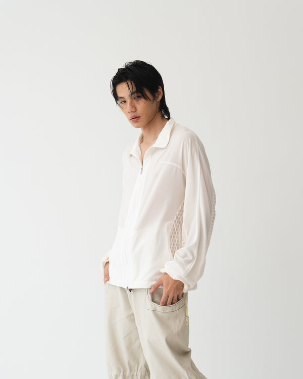 001 Male Mist Jacket · White