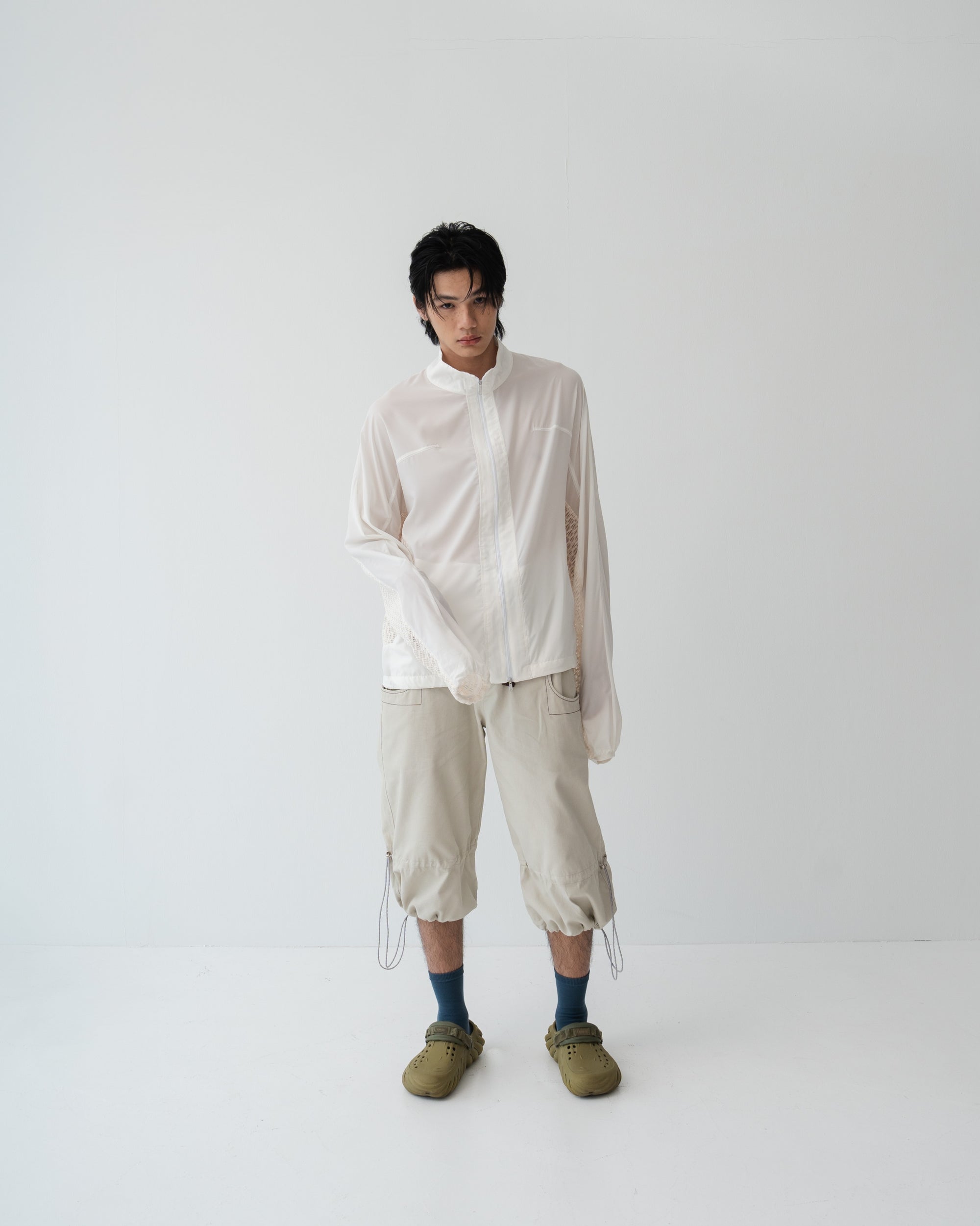 001 Male Mist Jacket · White