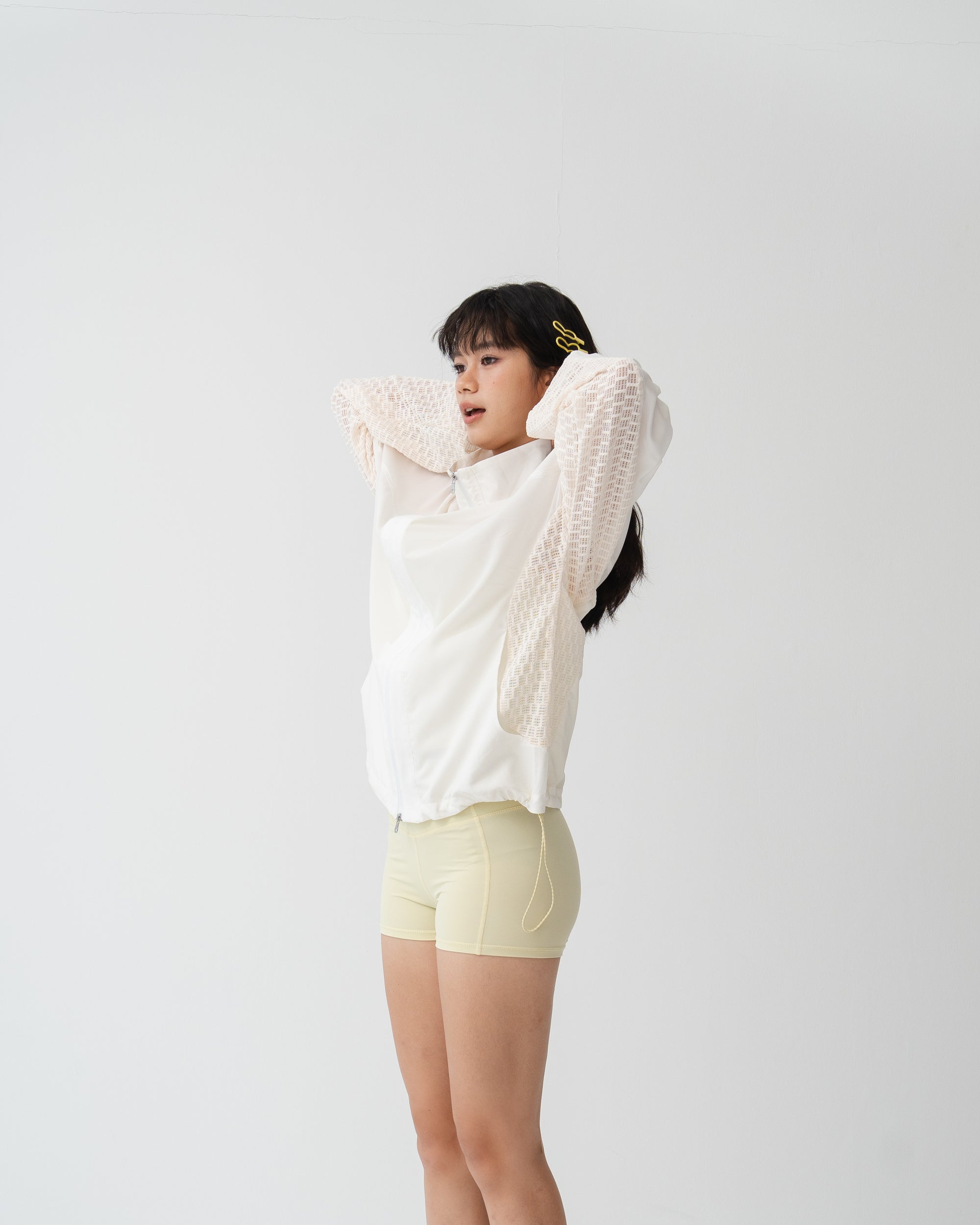 001 Male Mist Jacket · White