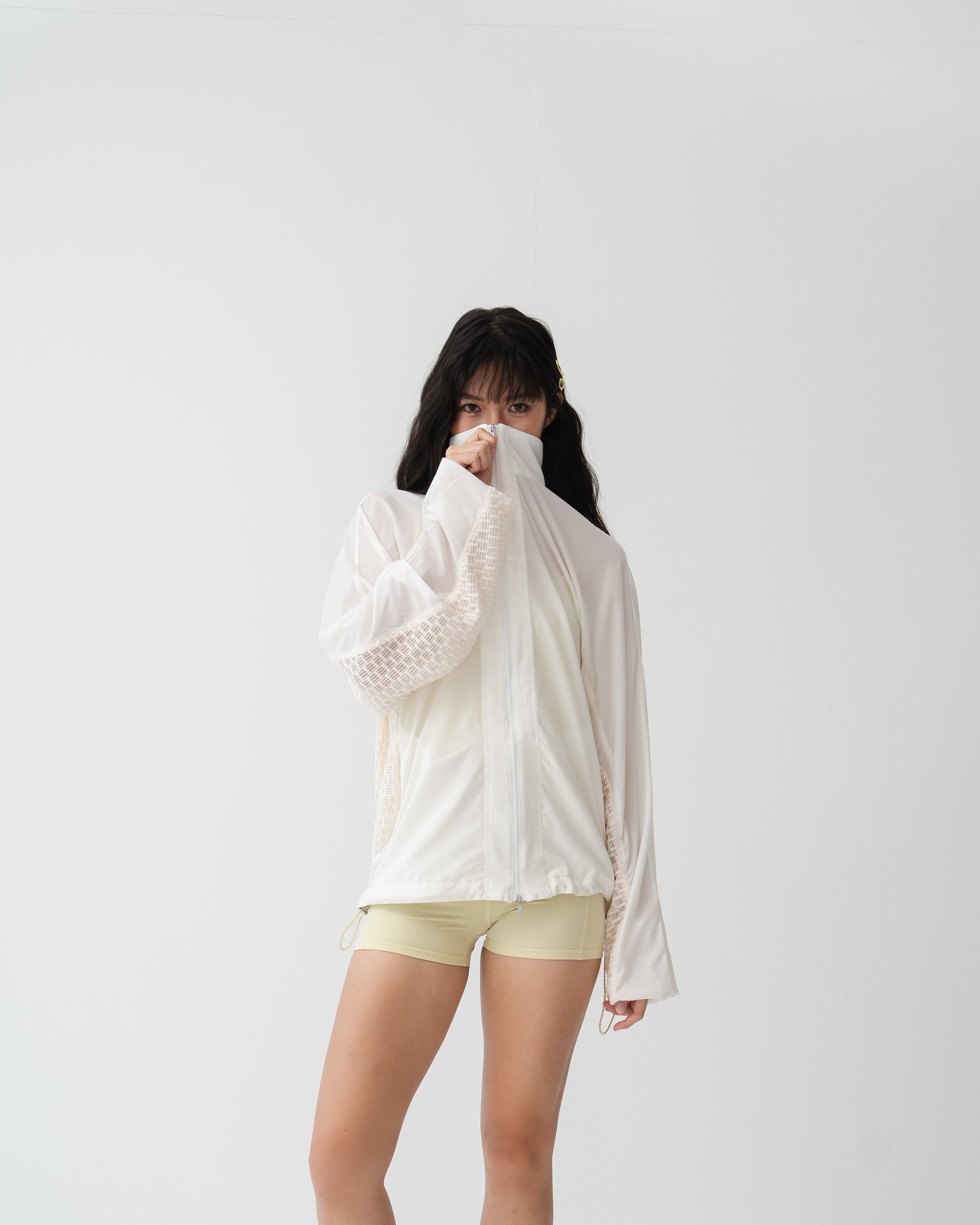 001 Male Mist Jacket · White