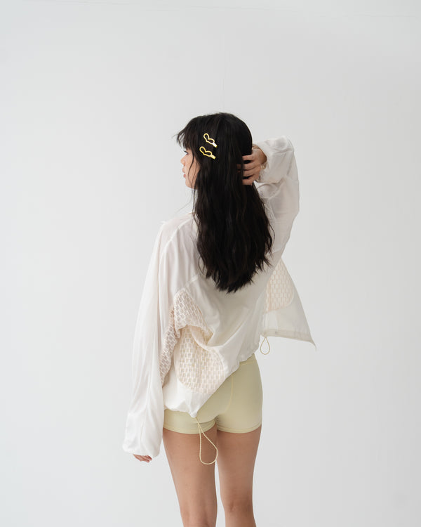 001 Male Mist Jacket · White