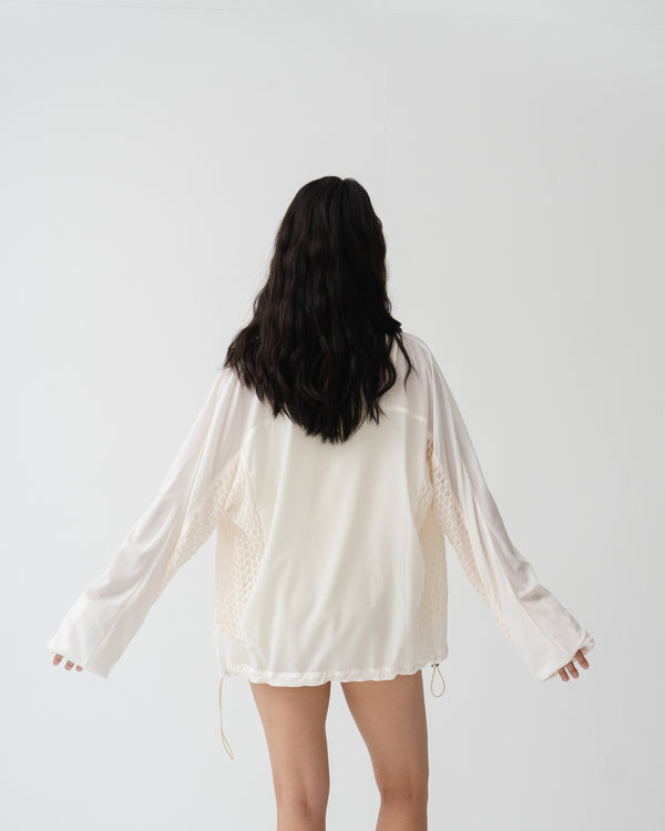 001 Male Mist Jacket · White