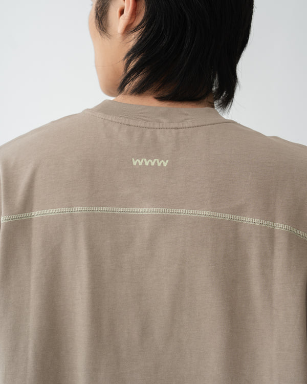 018 Beige Basic Tee