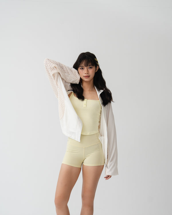 001 Male Mist Jacket · White